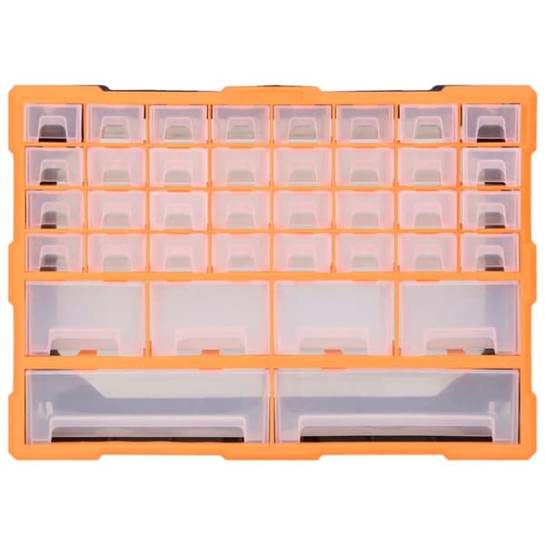 vidaXL Sortimentskåp med 40 lådor 52x16x37,5 cm