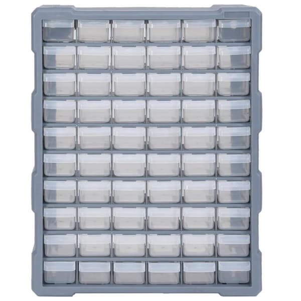 vidaXL skuffereol med 60 skuffer 38x16x47,5 cm