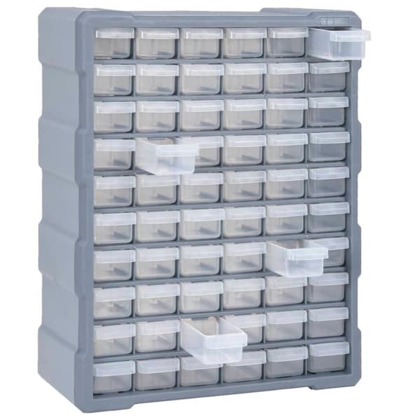 vidaXL skuffereol med 60 skuffer 38x16x47,5 cm