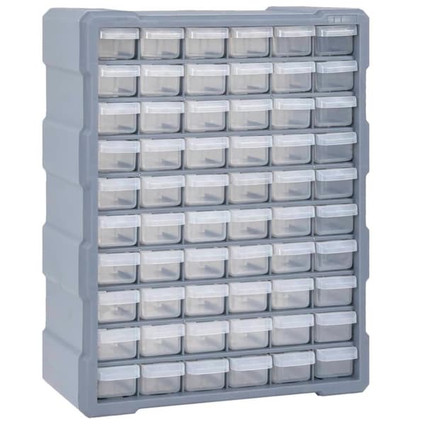 vidaXL skuffereol med 60 skuffer 38x16x47,5 cm