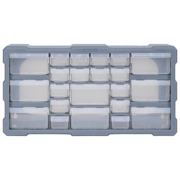 vidaXL Sortimentskåp med 22 lådor 49x16x25,5 cm