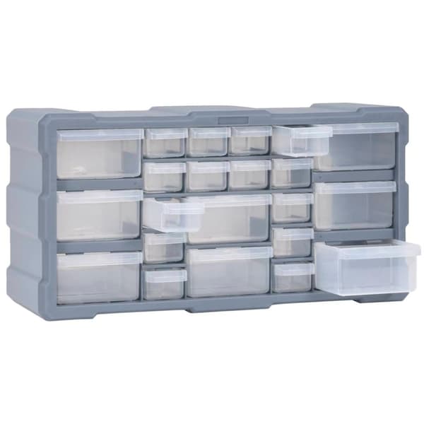 vidaXL Sortimentskåp med 22 lådor 49x16x25,5 cm