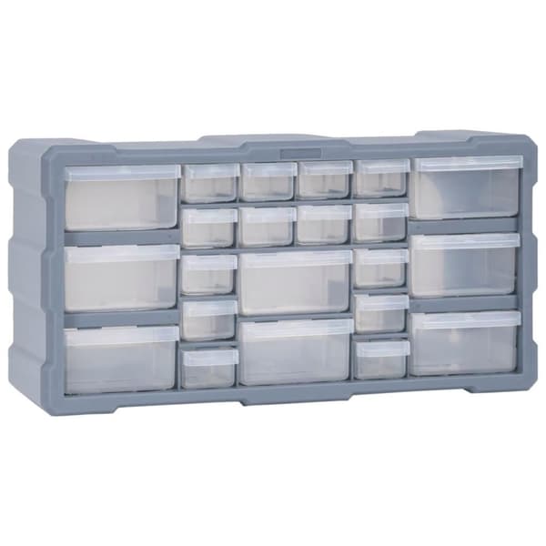 vidaXL Sortimentskåp med 22 lådor 49x16x25,5 cm