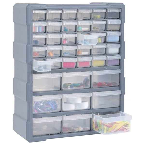 vidaXL Sortimentskap med 39 skuffer 38x16x47 cm