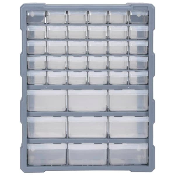 vidaXL Sortimentskap med 39 skuffer 38x16x47 cm