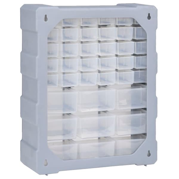 vidaXL Sortimentskap med 39 skuffer 38x16x47 cm