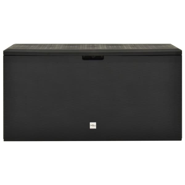 vidaXL Puutarhan varastoarkku antrasiitti 114x47x60 cm