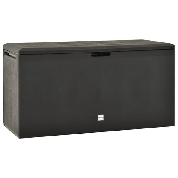 vidaXL Puutarhan varastoarkku antrasiitti 114x47x60 cm