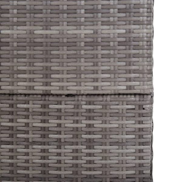 vidaXL Ulkosäilytyslaatikko harmaa 150x100x100 cm polyrottinki