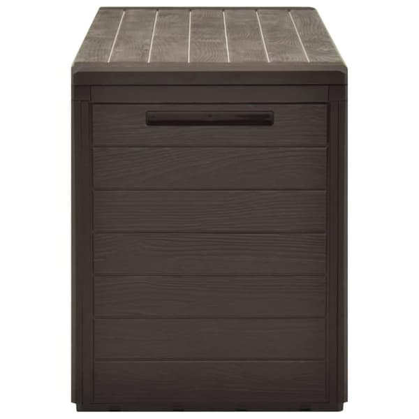 vidaXL Puutarhan varastoarkku ruskea 116x44x55 cm