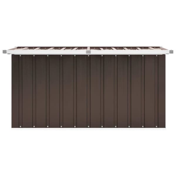 vidaXL Oppbevaringskasse 129x67x65 cm brun