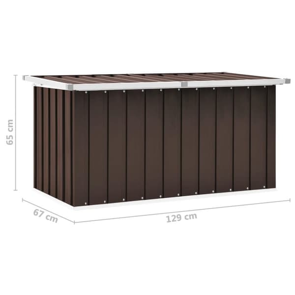 vidaXL Oppbevaringskasse 129x67x65 cm brun