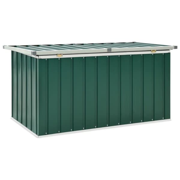 vidaXL Puutarhan varastoarkku vihreä 129x67x65 cm