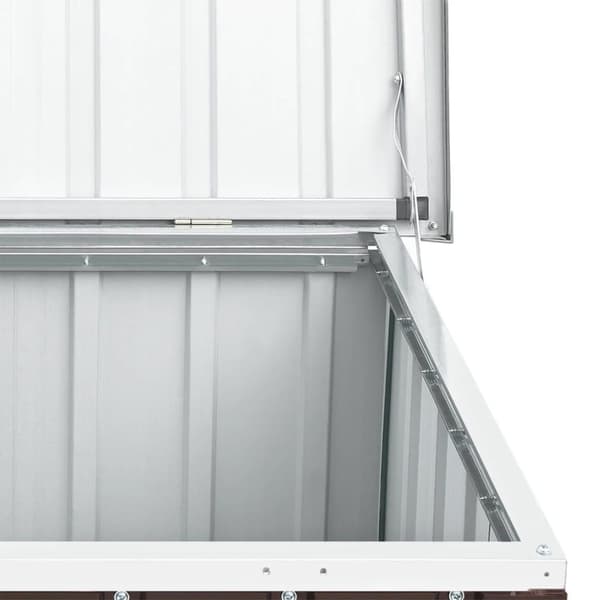 vidaXL Puutarhan varastoarkku ruskea 149x99x93 cm