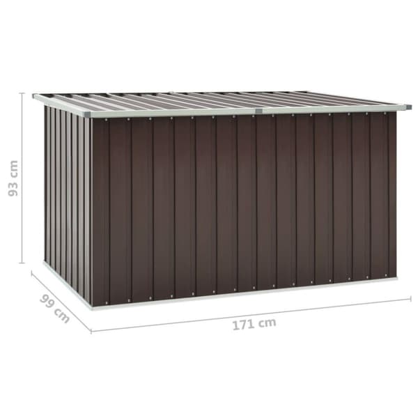 vidaXL Oppbevaringskasse 171x99x93 cm brun