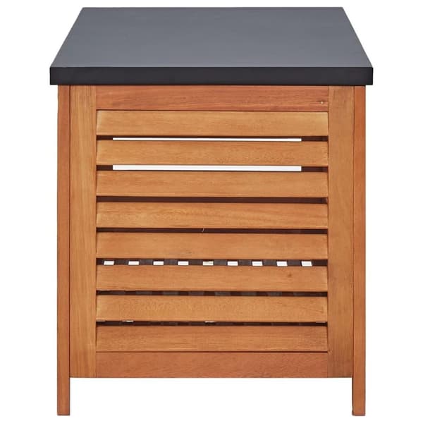 vidaXL Puutarhan varastolaatikko 150x50x55 cm täysi eukalyptuspuu