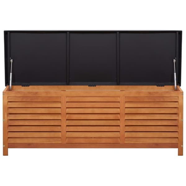 vidaXL Puutarhan varastolaatikko 150x50x55 cm täysi eukalyptuspuu