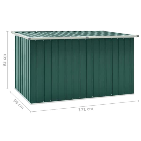 vidaXL Oppbevaringskasse 171x99x93 cm grønn
