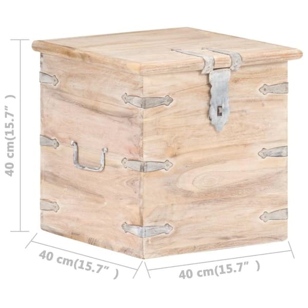 vidaXL Kiste 40x40x40 cm heltre akasie