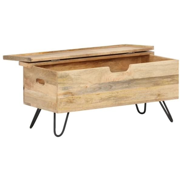 vidaXL Kiste 90x40x45 cm heltre mango