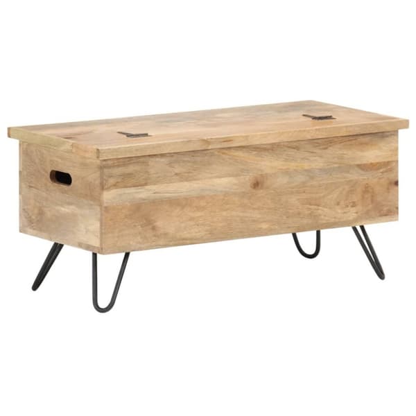 vidaXL Kiste 90x40x45 cm heltre mango