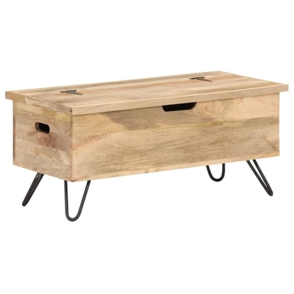 vidaXL Kiste 90x40x45 cm heltre mango