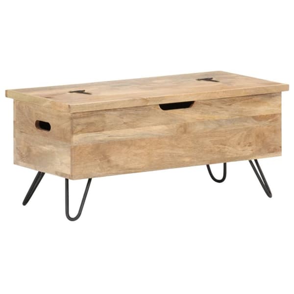 vidaXL Kiste 90x40x45 cm heltre mango