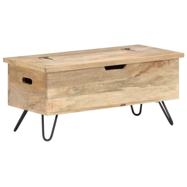 vidaXL Kiste 90x40x45 cm heltre mango