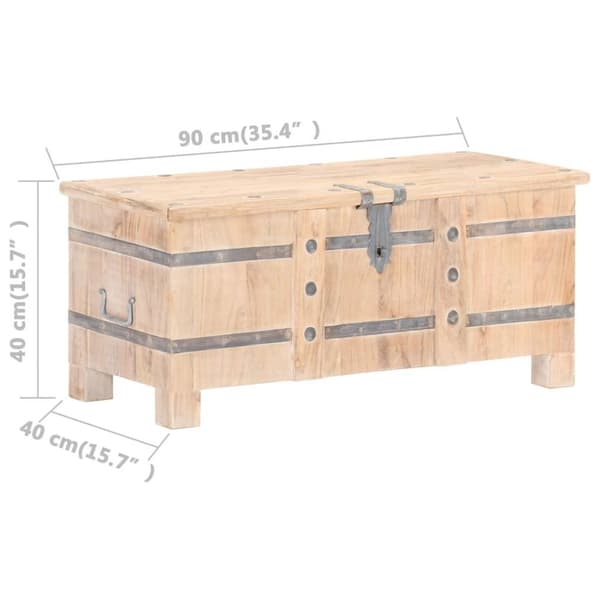 vidaXL Kista 90x40x40 cm massivt akaciaträ