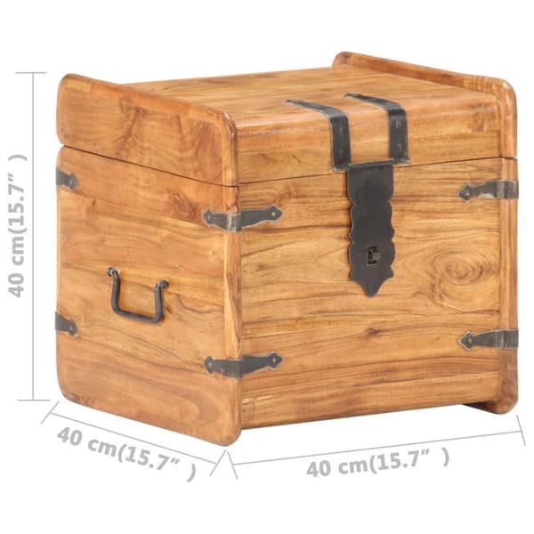 vidaXL Kiste 40x40x40 cm heltre akasie