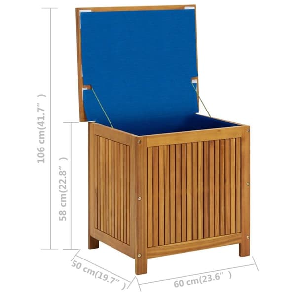 vidaXL Putekasse 60x50x58 cm heltre akasie