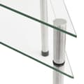 Miniatyrbilde 5 av 6: vidaXL Kjøkkenhylle gjennomsiktig 49,5x35x19 cm herdet glass