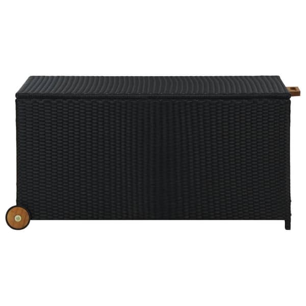 vidaXL Hageboks svart 120x65x61 cm polyrotting