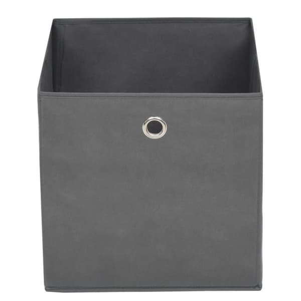 vidaXL opbevaringskasser 10 stk. ikke-vævet stof 28x28x28 cm grå