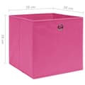 Miniatyrbilde 5 av 6: vidaXL Oppbevaringsbokser 4 stk ikke-vevet stoff 28x28x28 cm rosa