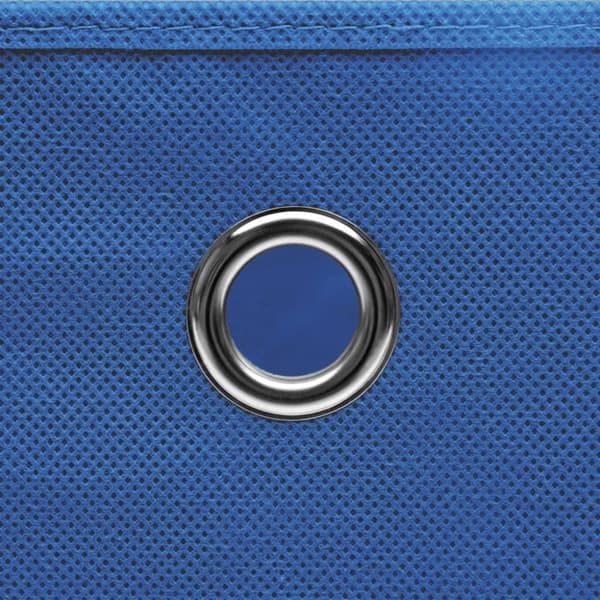 vidaXL Förvaringslådor 4 st non-woven tyg 28x28x28 cm blå