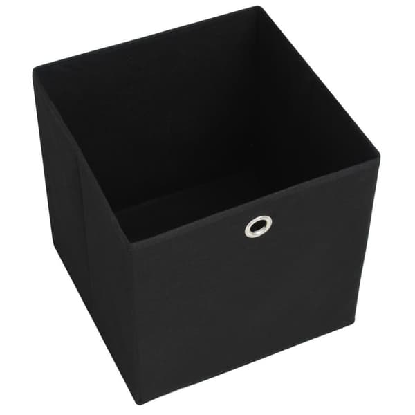 vidaXL Förvaringslådor 4 st non-woven tyg 28x28x28 cm svart