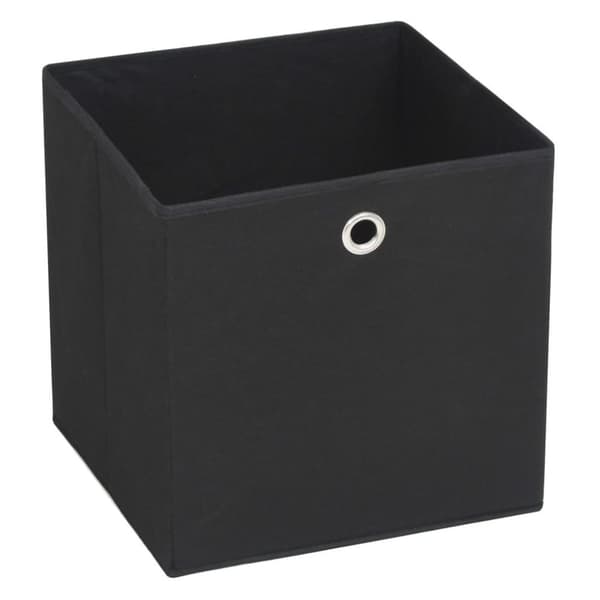 vidaXL Oppbevaringsbokser 10 stk uvevd stoff 28x28x28 cm svart