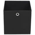 Miniatyrbilde 5 av 7: vidaXL Oppbevaringsbokser 10 stk uvevd stoff 28x28x28 cm svart