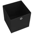 Miniatyrbilde 6 av 7: vidaXL Oppbevaringsbokser 10 stk uvevd stoff 28x28x28 cm svart