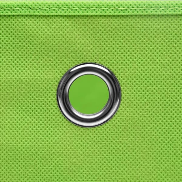 vidaXL Förvaringslådor 10 st non-woven tyg 28x28x28 cm grön