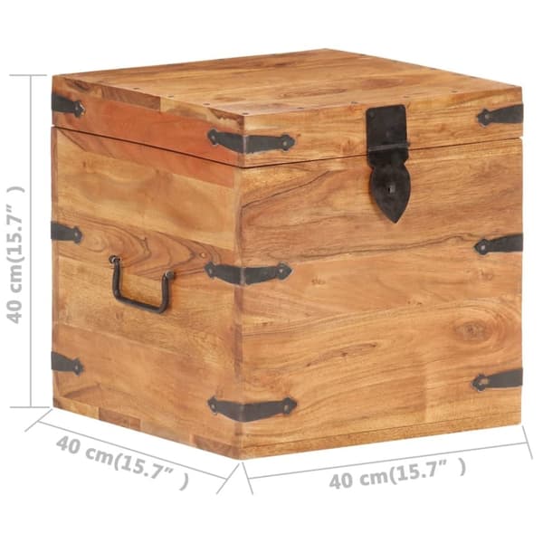 vidaXL Kista 40x40x40 cm massivt akaciaträ