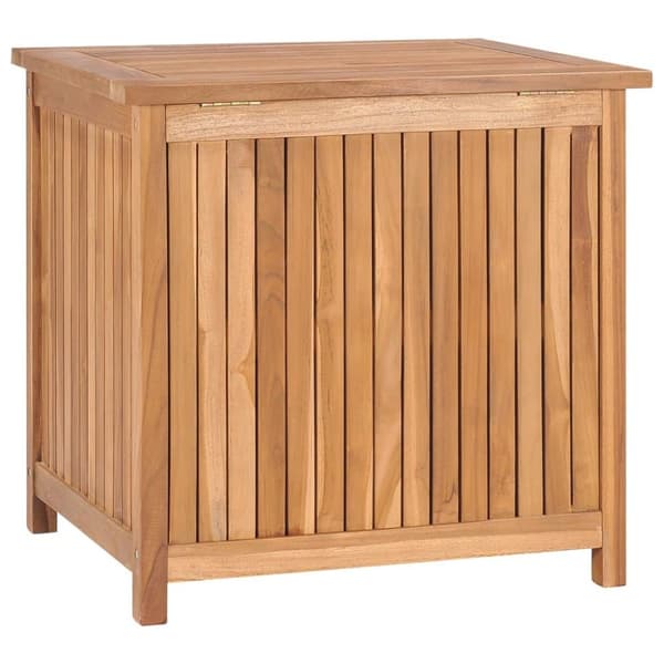 vidaXL opbevaringskasse til haven 60x50x58 cm massivt teaktræ