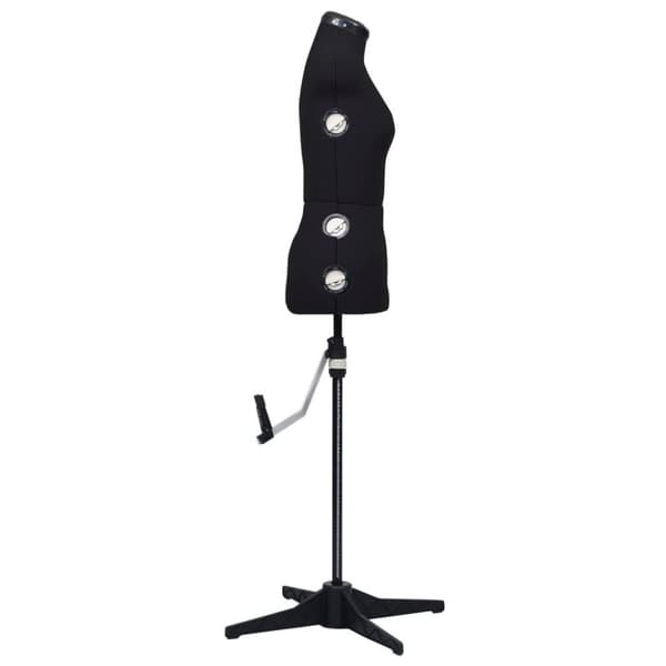 vidaXL Justerbar provdocka dam svart S stl 33-40