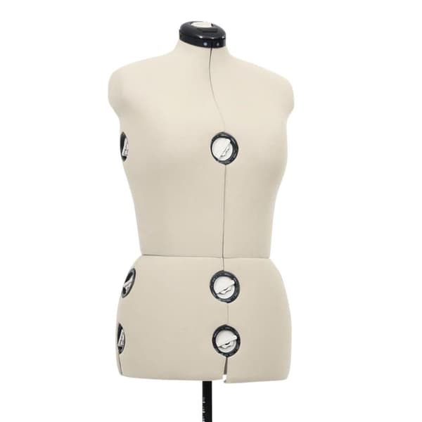 vidaXL justerbar gine kvinde str. M 40-46 cremefarvet