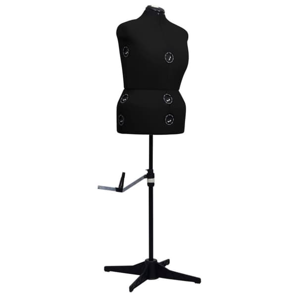 vidaXL justerbar gine kvinde str. L 44-50 sort
