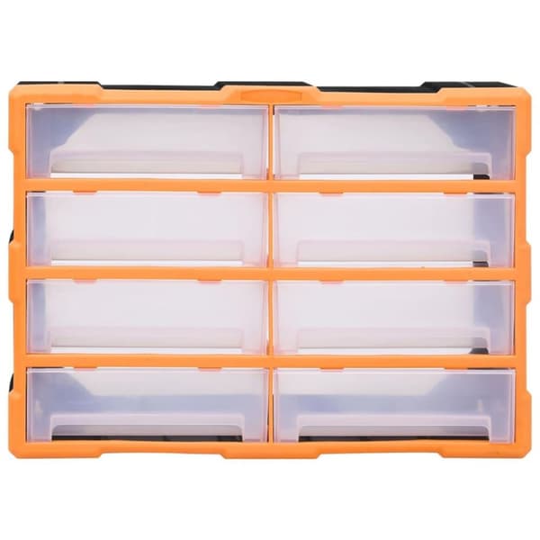 vidaXL Sortimentskåp med 8 stora lådor 52x16x37 cm