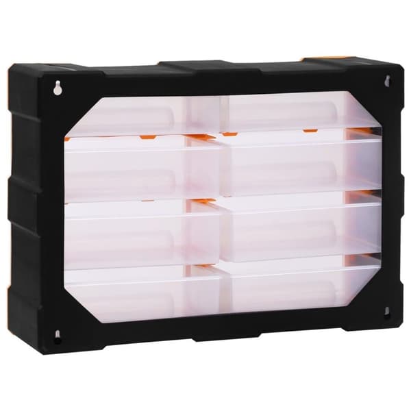 vidaXL Sortimentskåp med 8 stora lådor 52x16x37 cm