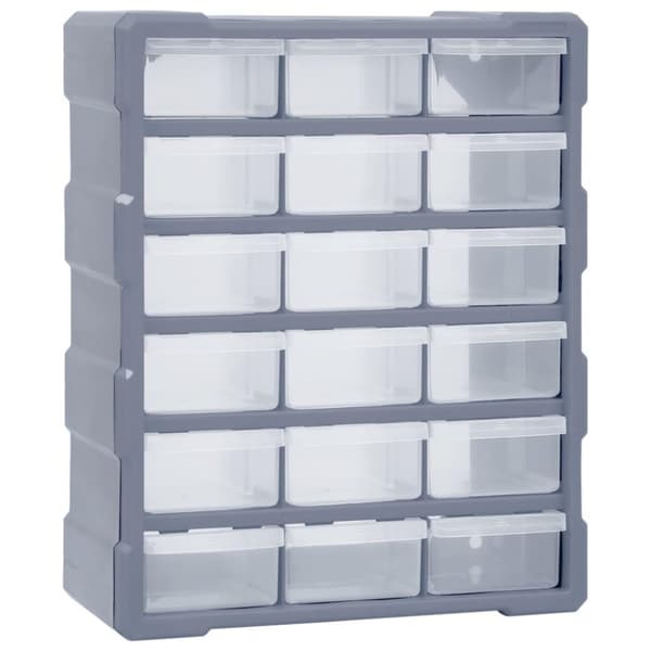 vidaXL Sortimentskåp med 18 lådor 38x16x47 cm