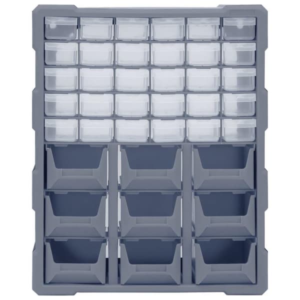 vidaXL Sortimentskåp med 39 lådor 38x16x47 cm